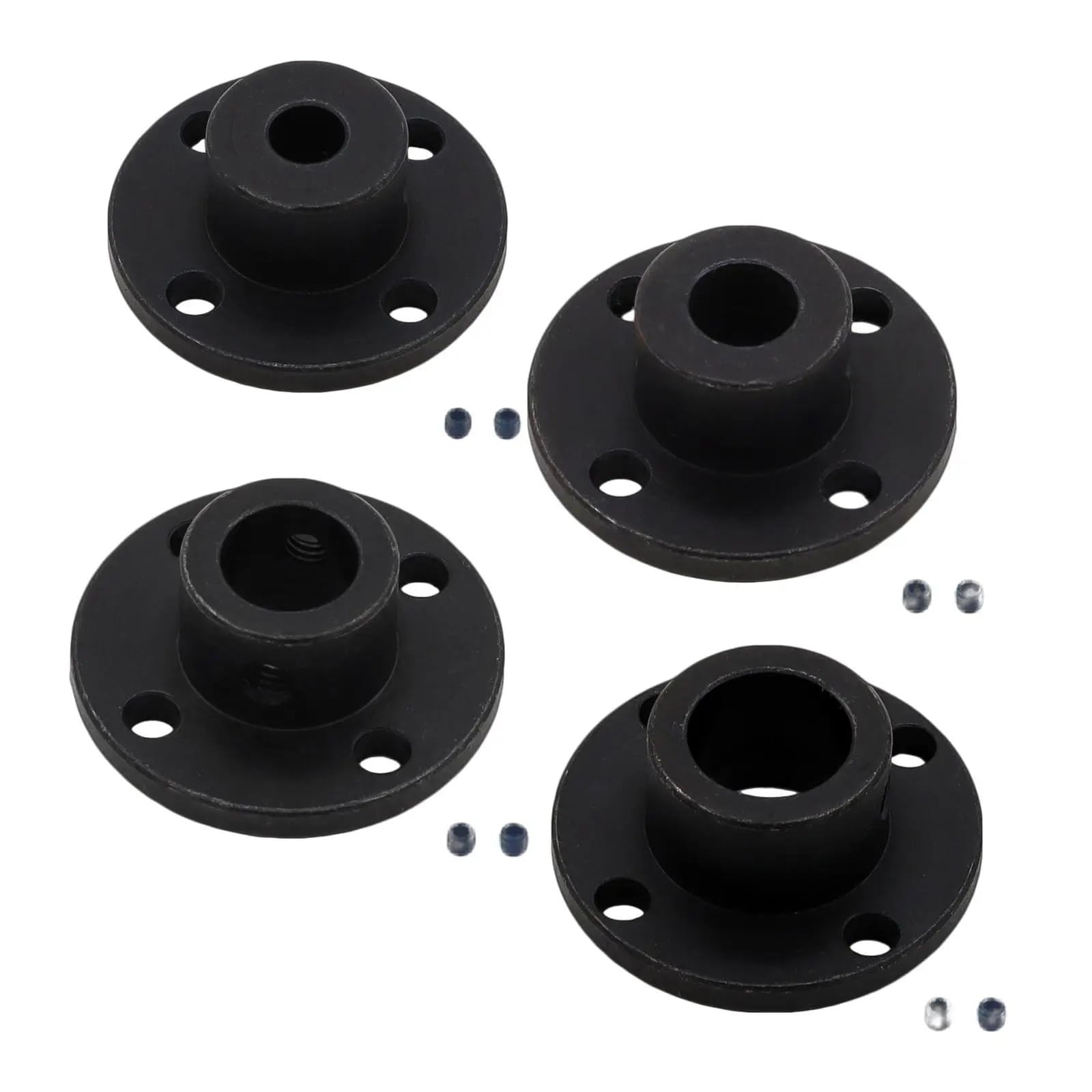 Produktbild von 2er Set Starre Flanschwellenkupplung 6 Mm – Edelstahl, Mit M3 Stellschrauben, Für RC-Modelle & Motoren