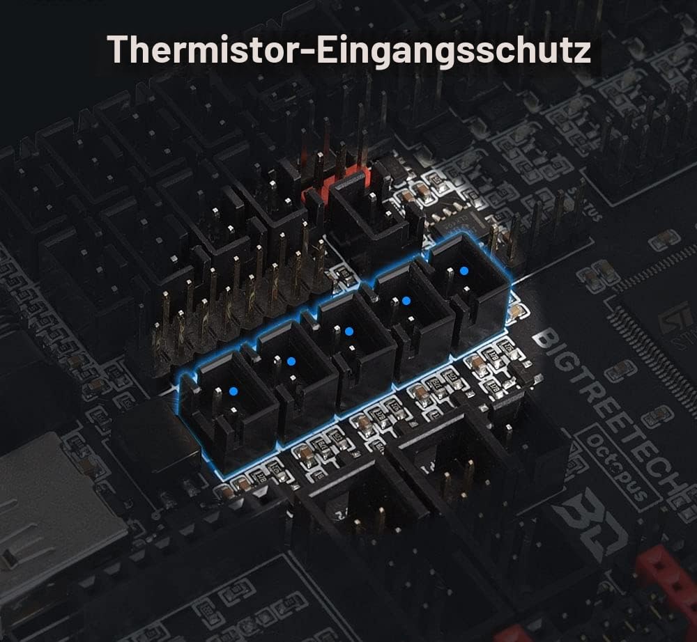 BIGTREETECH Octopus V1.1 Steuerplatine 32 Bit Kompatibler Touchscreen der TFT Serie, Unterstützt DIY Klipper Firmware Und Raspberry Pi für Voron 3D-Drucker