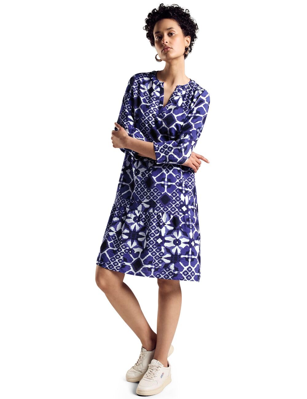 STREET ONE Tunika sukienka z nadrukiem, Violet Blue, 34