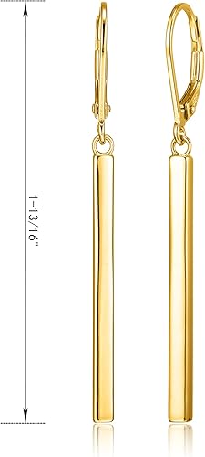 Miniatura 9 de Aretes de plata esterlina con pendiente