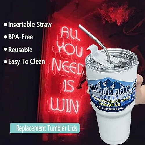 Miniatura 8 de PIVHWIR 2 tapas de vaso de repuesto, tapa de repuesto a prueba de derrames, resistente a salpicaduras, para taza de viaje de diámetro interior de