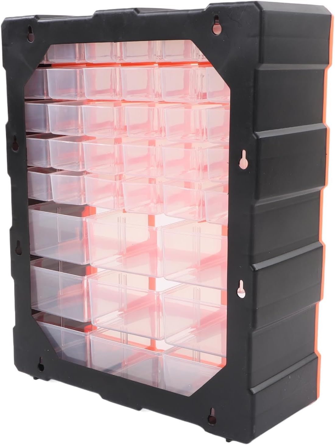 Craft Storage Cabinet Drawer Organizer, Simple Use Wall Mount Parts Organizer Drawers for Small Toys General Equipment