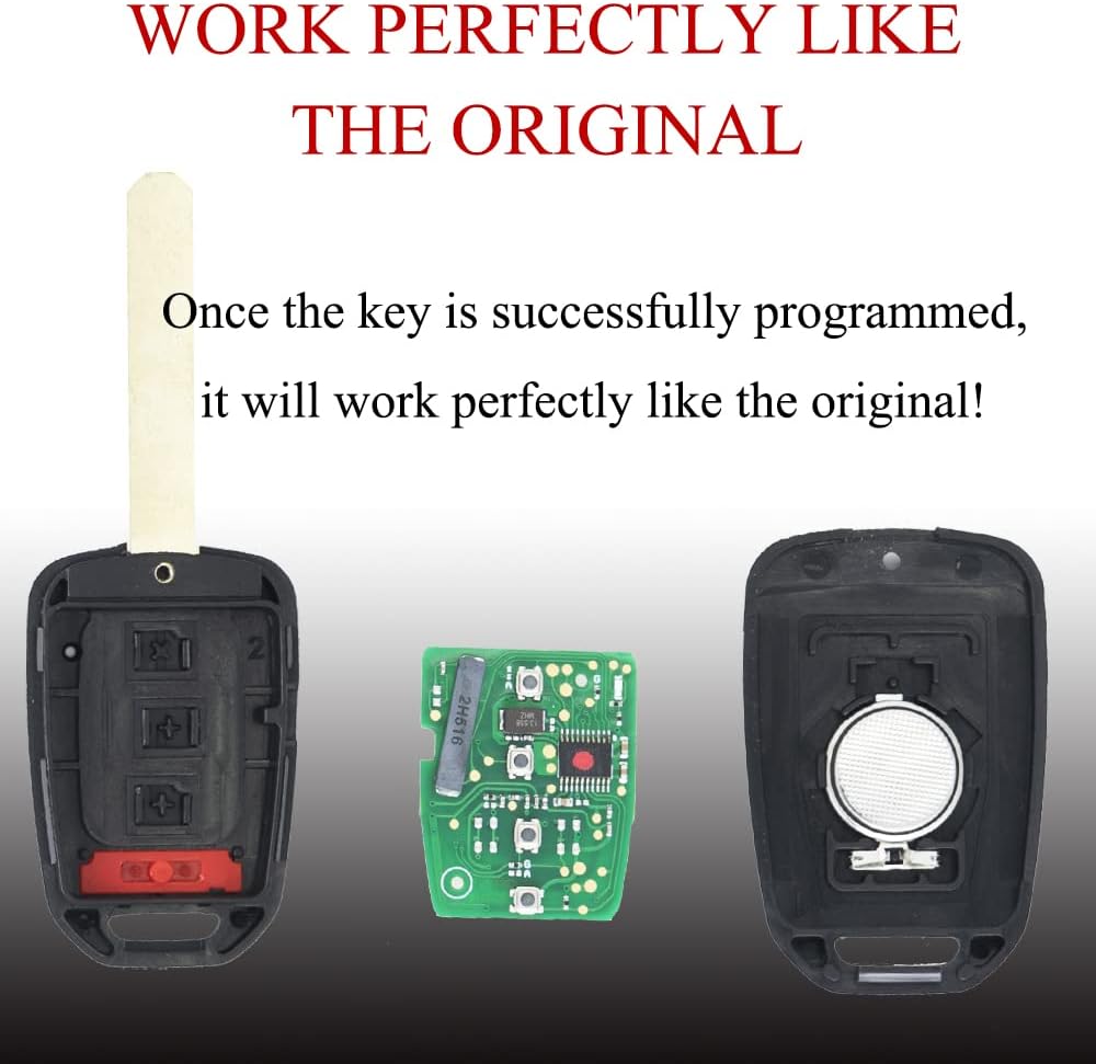 MechanMagic Key Fob Remote Replacement Fits for Honda CRV 2017-2020/Civic (5-DOOR HATCHBACK) 2017-2021 MLBHLIK61TA Keyless Entry Remote Control 4 Button Head Key 35118-TLA-A00 35118-TGG-A00(Pack of 1)