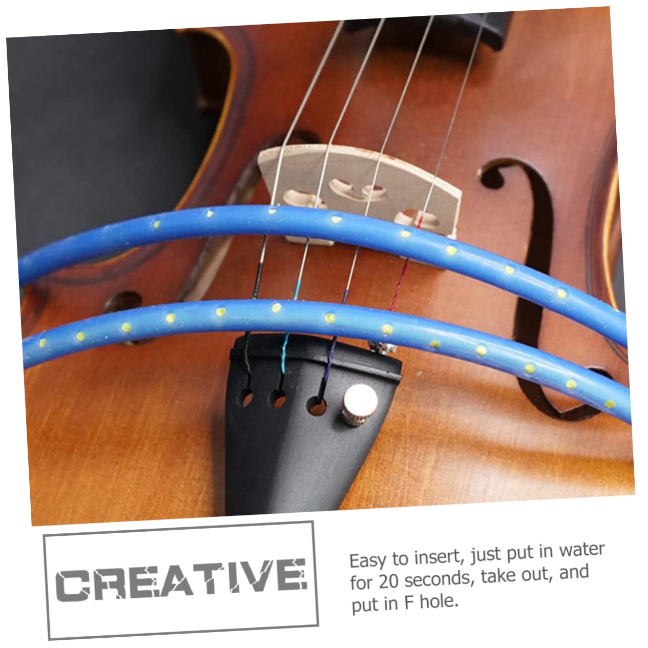 BESTonZON Sound Hole Violin Humidifier Viola Humidifier Pack Portable Moisture Tool for Violin Maintenance