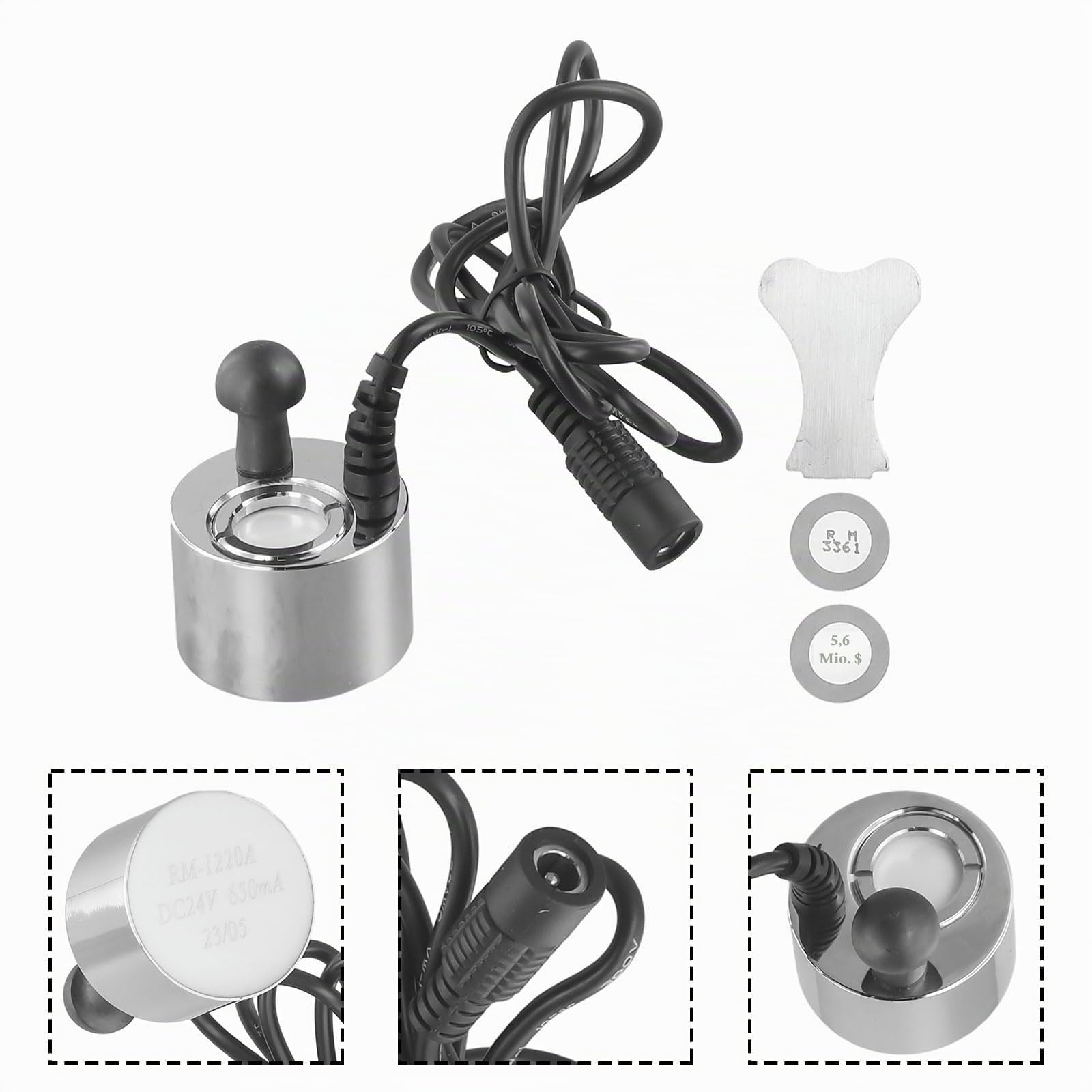 Wandler für Dimplex Opti-Myst, elektrische Feuerwand Ersatz für M-011B M011B Heizung, 2 Wandlerscheibe und 1 Entfernungswerkzeug
