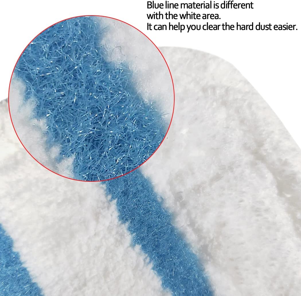 5 Pack Washable Pads Replacement/Compatible for Black + Decker Steam Mop Compatiable 1600 Series, HSMC1300FX HSMC1321 HSMC1361SGP BDH1855SM BDH1760SM BDH1765SM BDH1720SM BDH1725SM