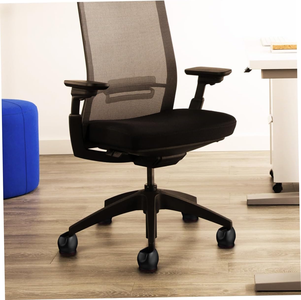 25pcs Rolling Chair Caster Wheel Covers Sturdy TPE Floor Protectors Easy Install Chair Leg Covers