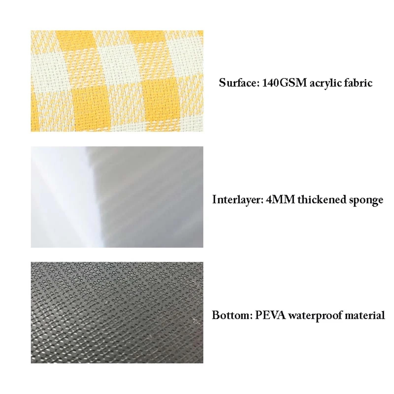 Coperta da Picnic Impermeabile Grande tappetino da spiaggia portatile pieghevole, spesso, campeggio, for uso esterno in tenda, impermeabile per picnic campeggio spiaggia esterno(A10,200x300cm)