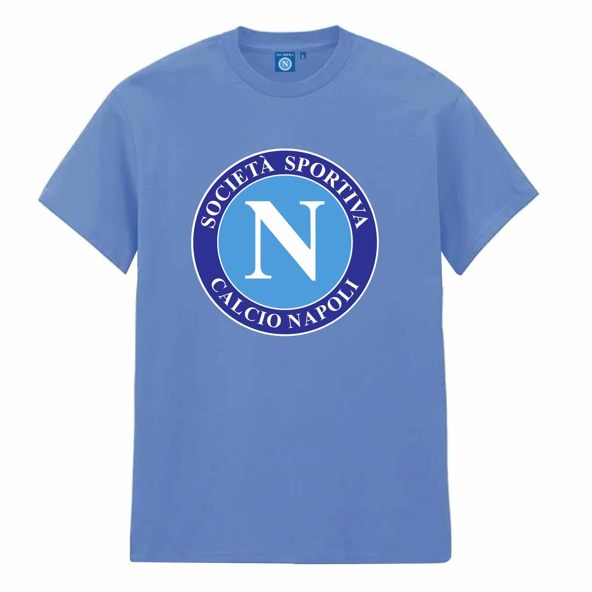 Gifts 4 All Men's Sky Blue Napoli Football Fans T-Shirt, Napoli Fans Calcio T-Shirt, Forza Napoli T-Shirt, Napoli Serie A Champions T-Shirt (Uk, Alpha, Xl, Regular, Regular, )