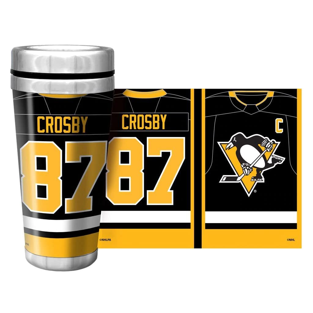 Mustang Product NHLPA Pittsburgh Penguins 16oz. Travel Mug Full Wrap - Crosby