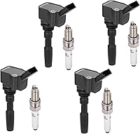Vista 18 de BDFHYK Paquete de bobina de encendido UF716 y bujías de iridio LFER7BHX compatibles con Audi A3 A4 A5 A6 Q5 Q7 S3 S4 TT Volkswagen Beetle Golf