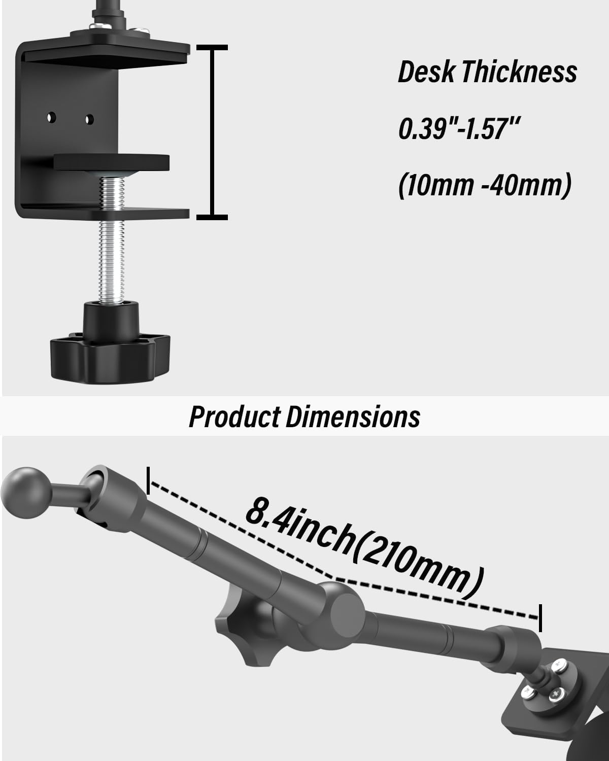 Charchendo Tablet Stand for Desktop, 360° Rotating iPad Holder - Multi-Angle Aluminum Adjustable & Foldable Desk Mount, Compatible with 4-15.6'' iPad Pro/Air/Mini, iPhones, Galaxy Z, E-Book