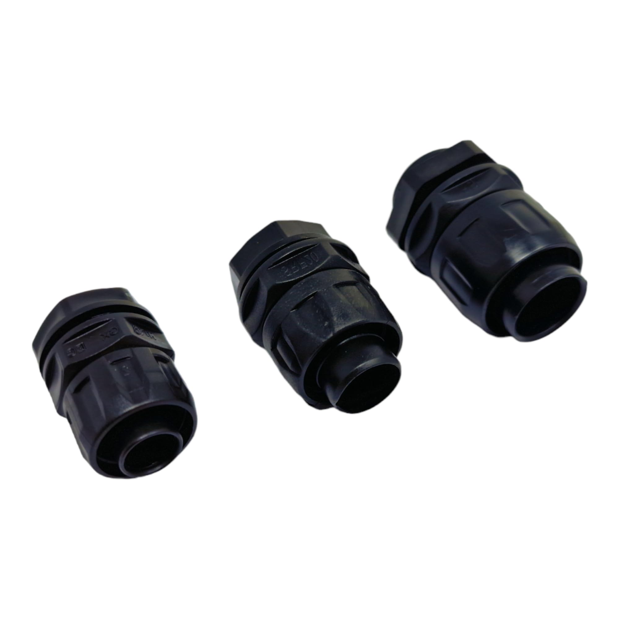 Swivel Fitting Nylon Conduit Glands with Locking Nut for Flexible Conduit Tubing Waterproof-IP68 (Pack of 10-25mm)