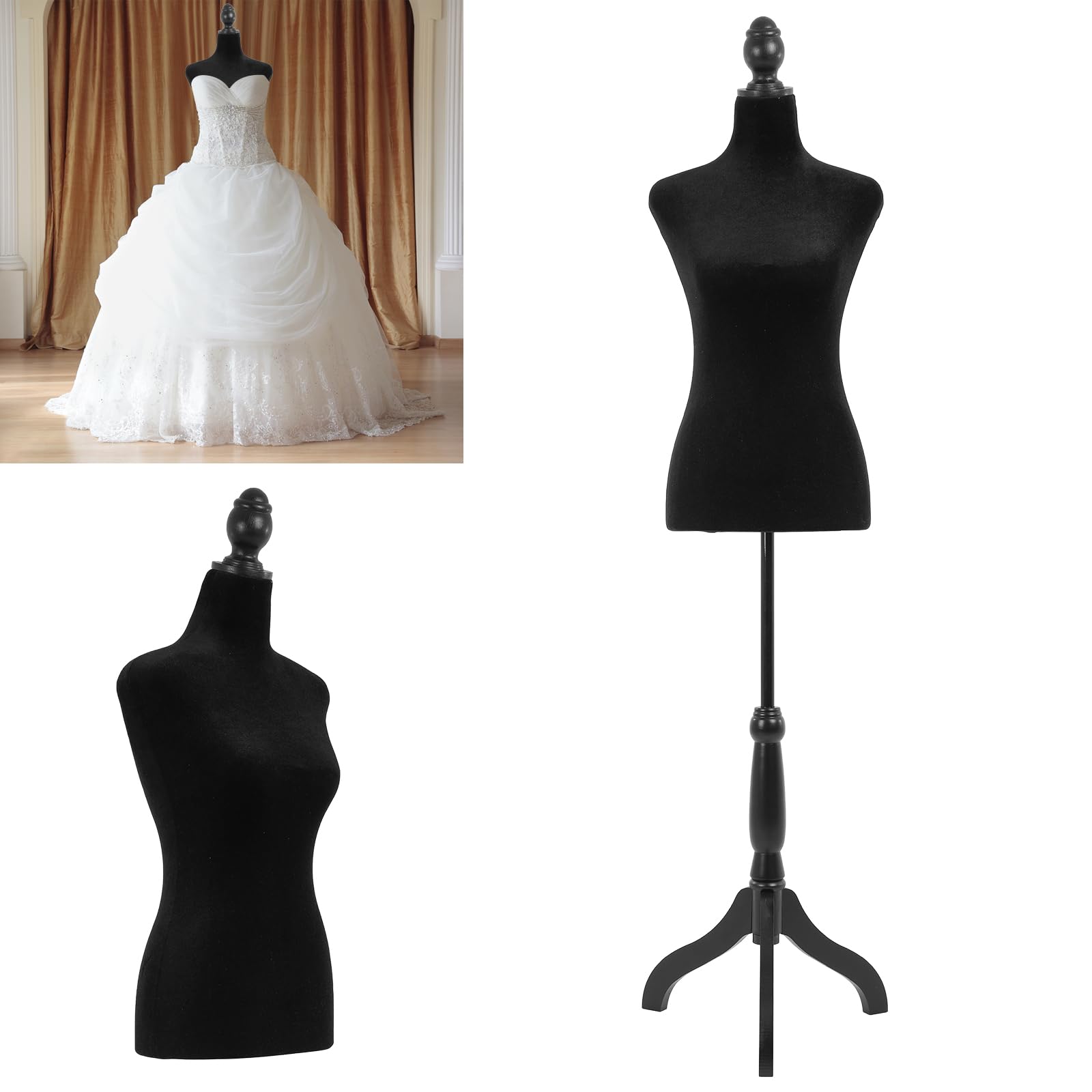 Adjustable Female Mannequin Torso, 1 Piece