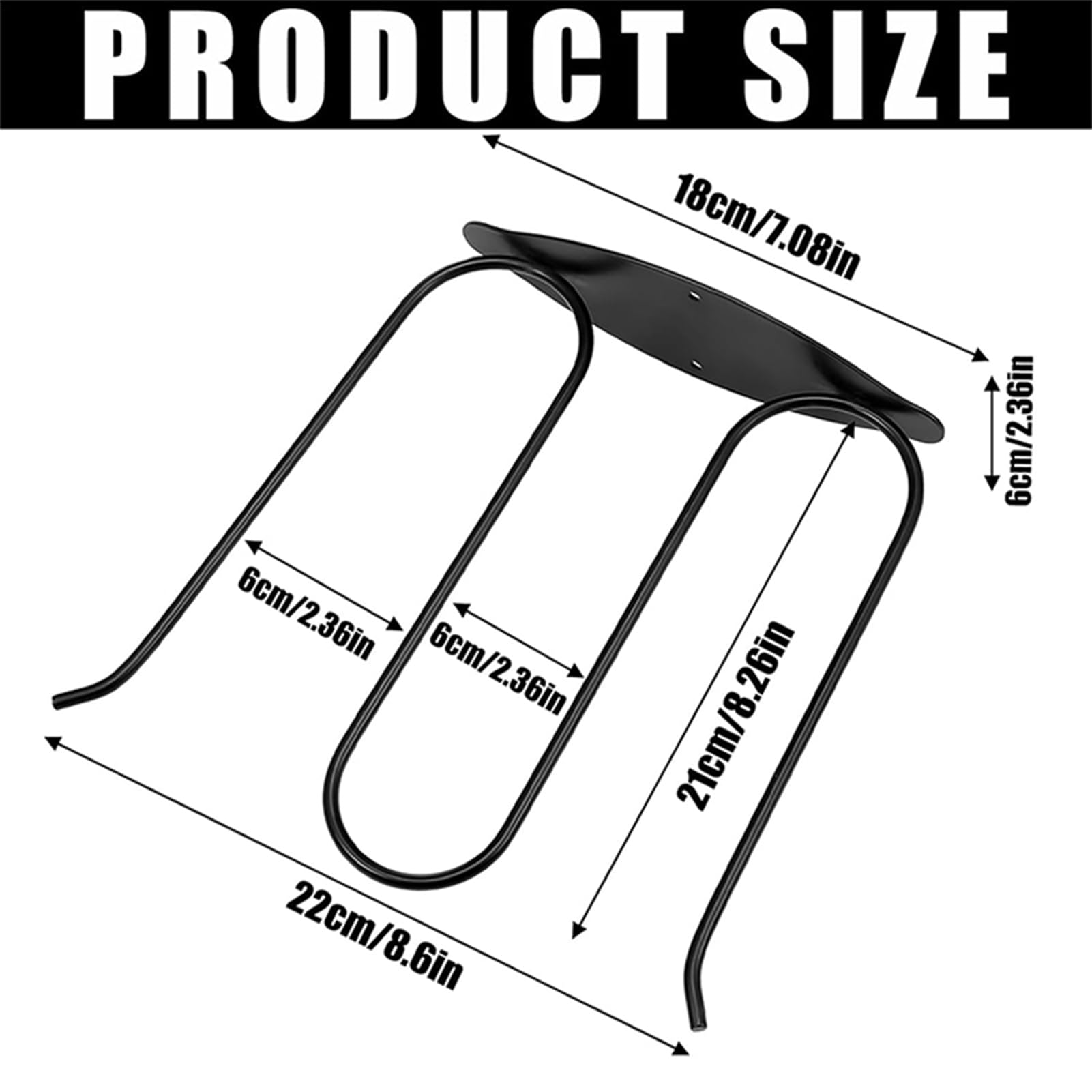 Perchas para Botas de Vadeo 2 Unidades Colgadores de Pared de Acero | Organizador Metálico de Calzado para Garaje, Sótano, Taller, Granero, Cobertizo, Entrada de Casa
