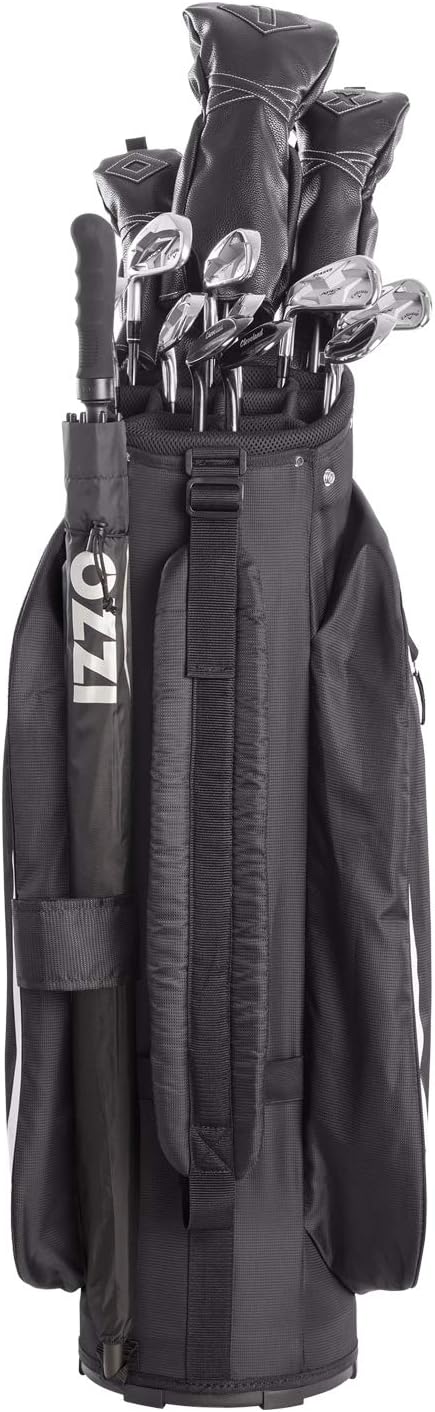 Izzo Golf Ultra-Lite Cart Golf Bag with Single Strap & Exclusive Features, Black : Everything Else