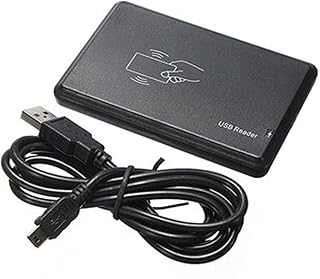 Kakalote RFID Card Reader, USB RFID Card Reader,RFID Card Reader 125khz Contactless Proximity Sensor Smart ID Card Reader EM4100,USB RFID Sensor for Access Control