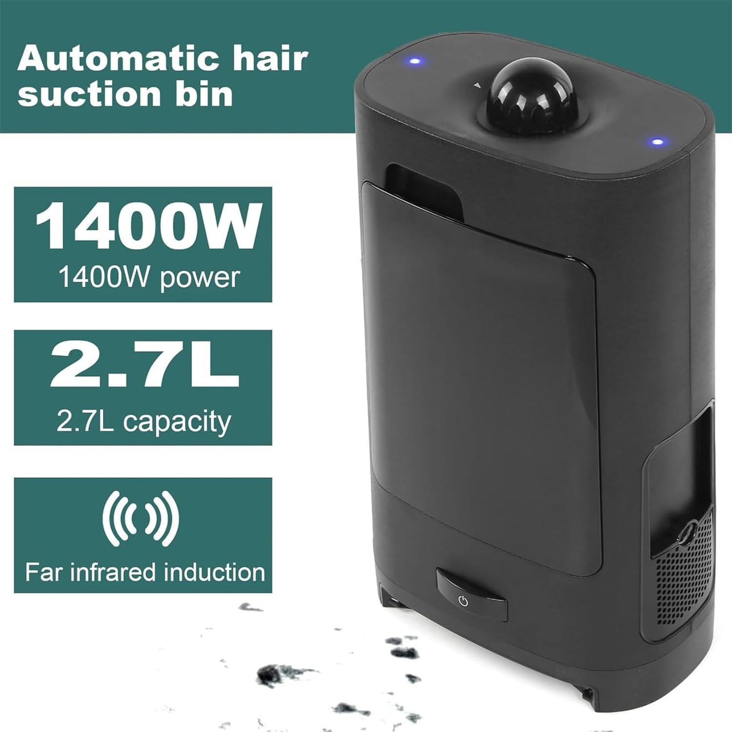 RENJJPBO Pet Touchless Vacuum Automatic Dustpan - Ultra Fast & Powerful - Great for Sweeping Cat Dog Pet Hair Food Dirt Kitchen,Corded Canister Vacuum