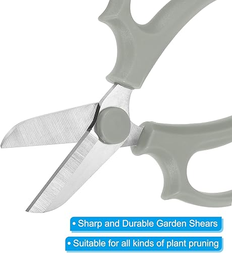 Miniatura 9 de PATIKIL Tijeras florales, 3 tijeras de jardín, tijeras de podar de jardinería, tijeras de podar con mango de agarre cómodo para recortar plantas,
