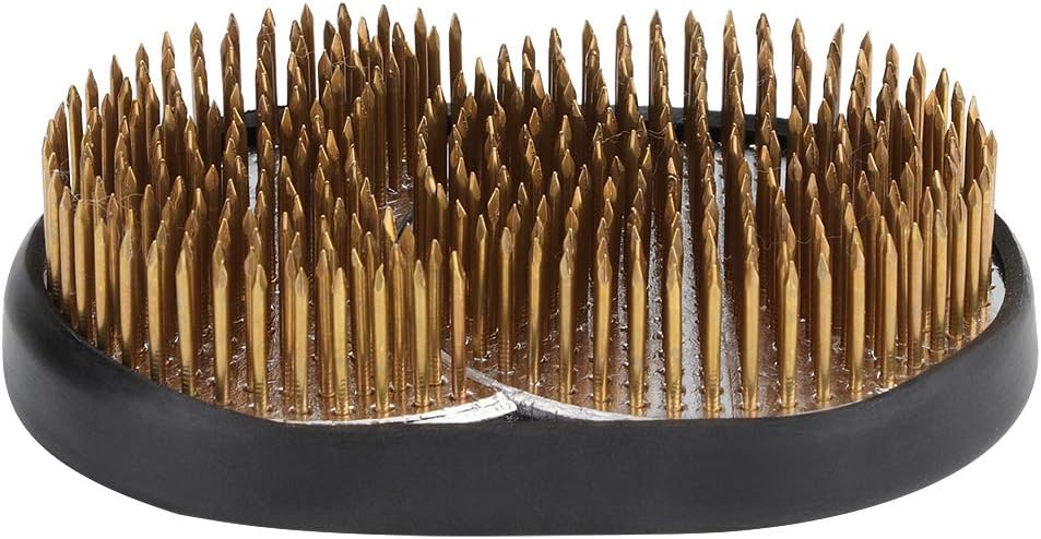 Flower Arranger, Flower Fixed Tools Sun and Moon Shape Flower Kenzan Holder Floral Arrangement Needle Pin Fixed Arranging Tool(Medium)