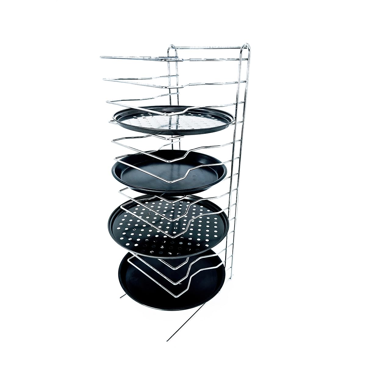 Soporte profesional para 14 pizzas