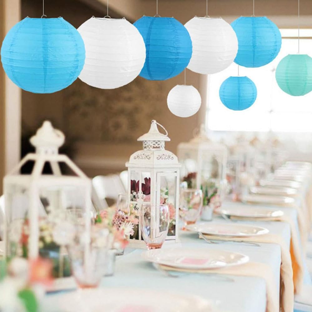 Papieren lantaarns, 12 verpakkingen 15 cm, 20 cm, 25 cm, 30 cm, ronde Chinese lantaarn, hangende decoratie voor bruiloft, verjaardag, babyshower, feest, woondecoratie Papieren lantaarns, 12 verpakkingen 15 cm, 20 cm, 25 cm, 30 cm, ronde Chinese lantaarn, hangende decoratie voor bruiloft, verjaardag, babyshower, feest, woondecoratie