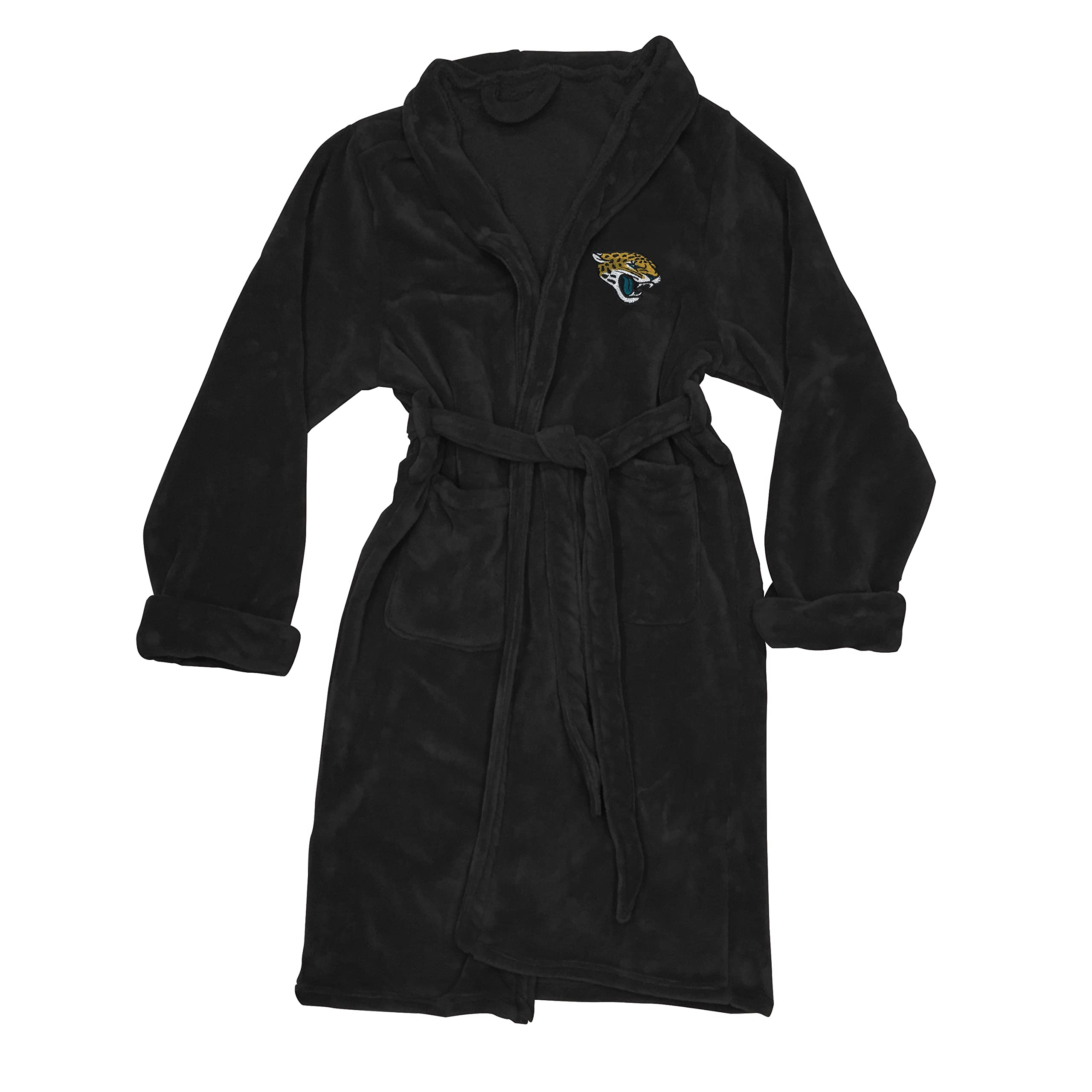 Northwest The Company Offizieller NFL Jacksonville Jaguars Herren-Bademantel mit Nummer, Größe L/XL, 66 x 119,4 cm