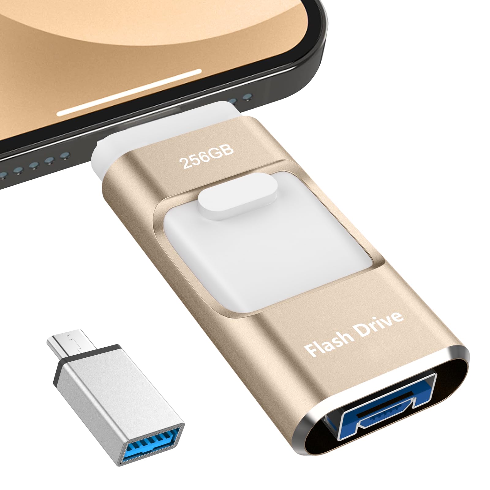 USBメモリ 256GB 高速 バックアップ　4in1 データ保存 Amazon.co.jp: 【専用アプリ不要】4in1 Phone対応 USBメモリ