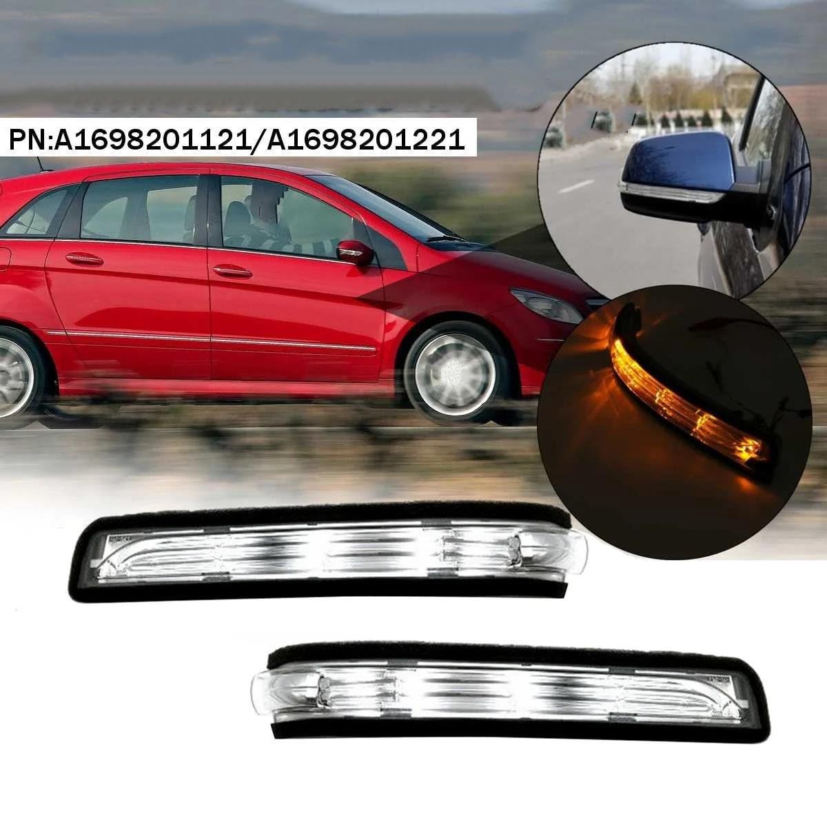 Fanale Fanalino Freccia per Mercedes per Benz Classe A B W169 W245 2007-2011 Indicatore di Direzione Specchietto Retrovisore A LED Lato Sinistro A1698201121