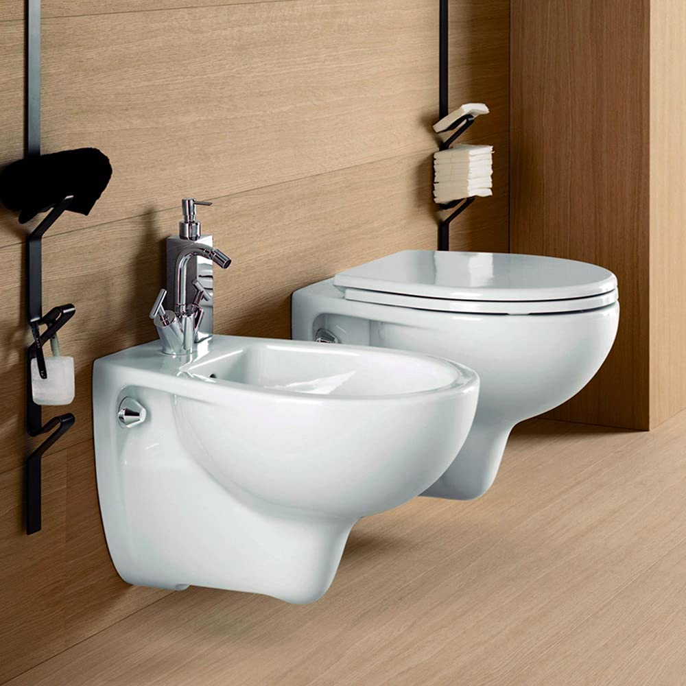 Copriwc sedile coprivaso Colibri 2 Pozzi Ginori, legno con cerniere acciaio, compatibile dedicato Bianco