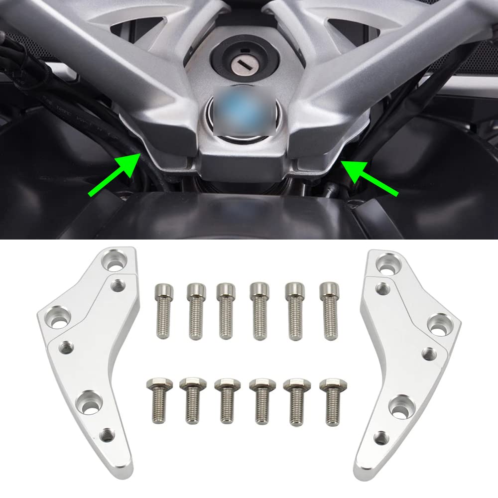 Motorcycle Handlebar Risers 18mm Height up Adapters Decoration Styling Accessories for BMW K1600GT K1600GTL K1600 K 1600 GT L 1600GT GTL 2012-2019, Aluminum Alloy