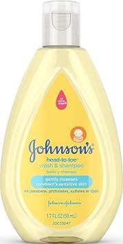 Johnsons Johnsons Head-to-toe Tearless Gentle Baby Wash & Shampoo, 1.7 Fl. Oz, 1.70 Oz