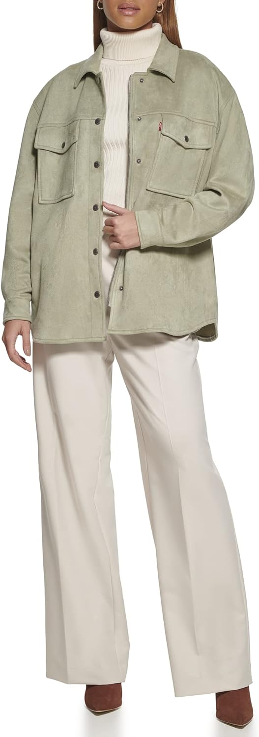 Levi's Women's Soft Faux Suede Shirt Jacket (Standard & Plus Sizes) - Image 2