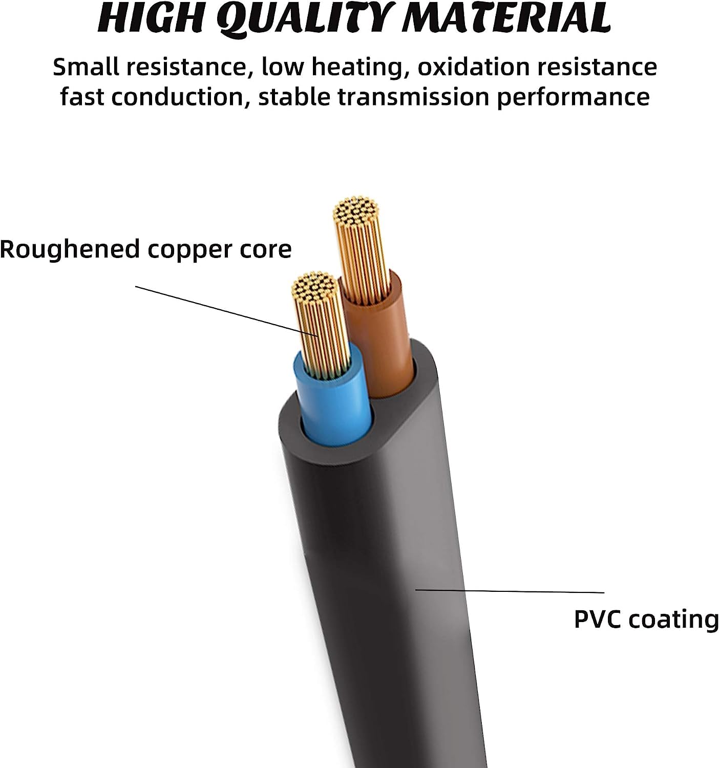 Xahpower Stroomkabel, netsnoer voor de eurostekker voor een dubbele Euro C7, 2-polig, compatibel met PS5/PS4/PS3/PS2/Xbox One S/Xbox Series X/S enz., zwart