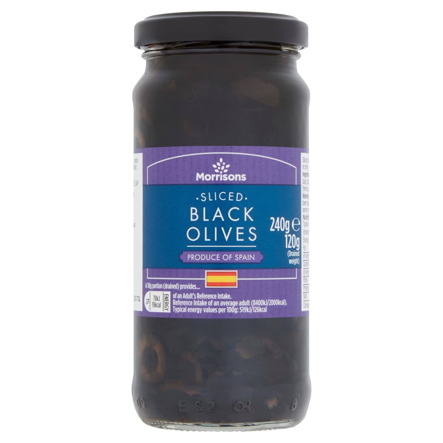 Morrisons Sliced Black Olive in Brine 240g