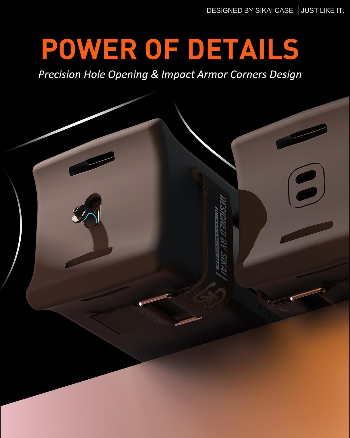 SIKAI CASE Portable Speaker Mount for Anker Soundcore 3, Silicone Case with Adjustable Strap&Handle for Bike/ATV Golf Cart/Shower, Shockproof Dustproof Build Travel Protective Cover, Only Case (Black) - Image 5