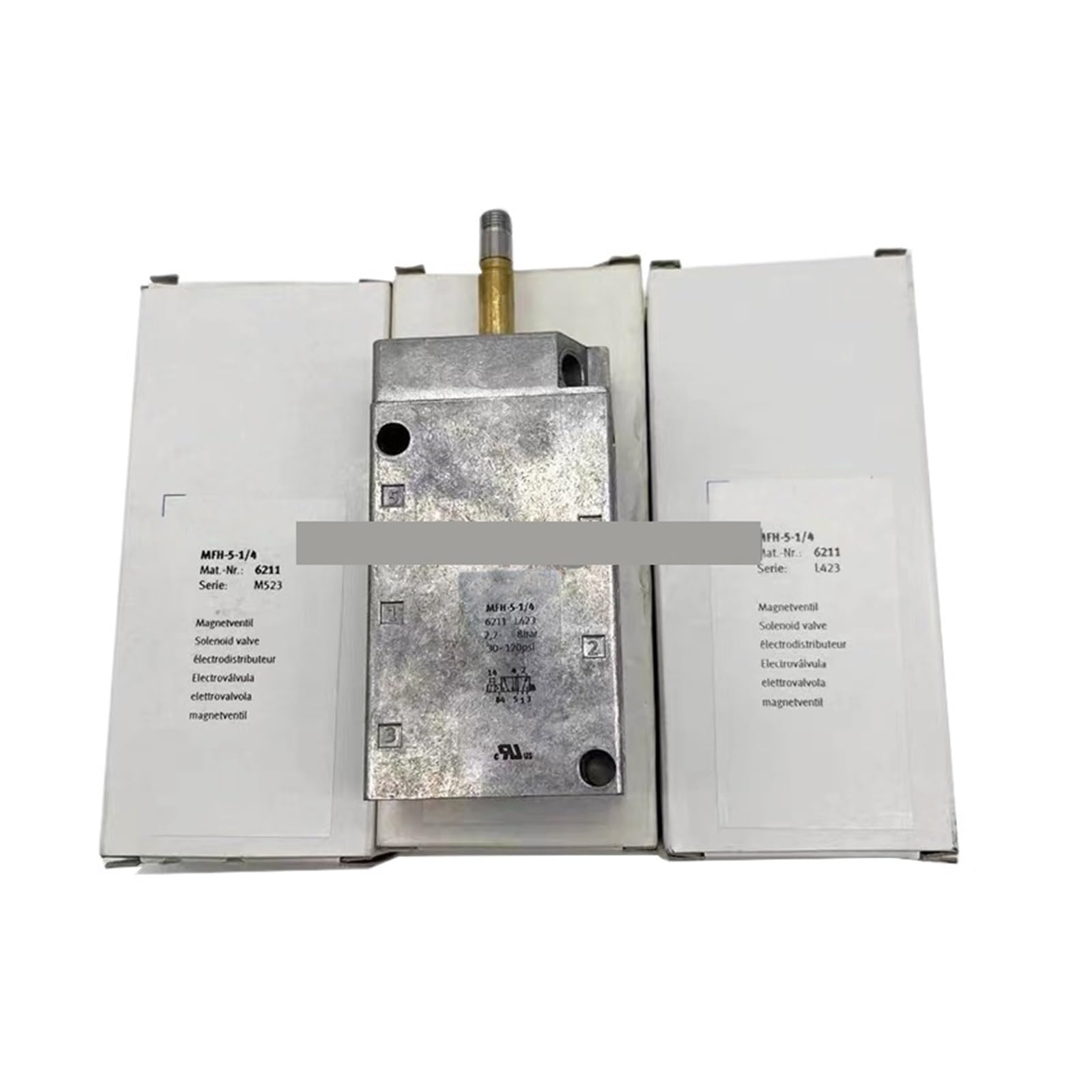 RCGKNNMUZ 1PCS Solenoid Valve MFH-5-1/4 6211(EC50W12-L5PR-2500)