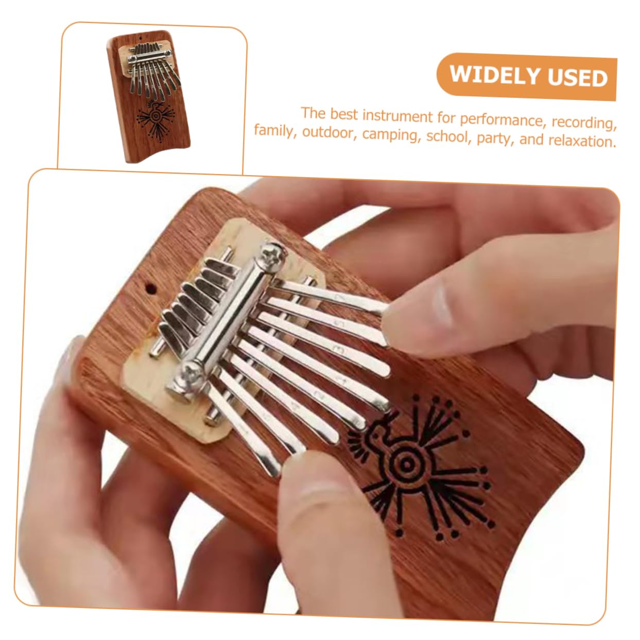 Alasum 5kawałki Kalimba Kciukowa Tonów Przenośny Instrument Muzyczny Dorosłych Idealny Do Domu Szkoły Przyjęcia i Łatwy Użytkowaniu Czysty Dźwięk