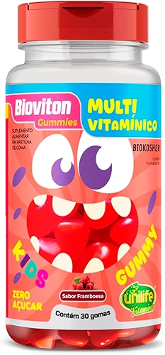 Gummy Kids Multivitamínico Unilife 30 gomas Framboesa