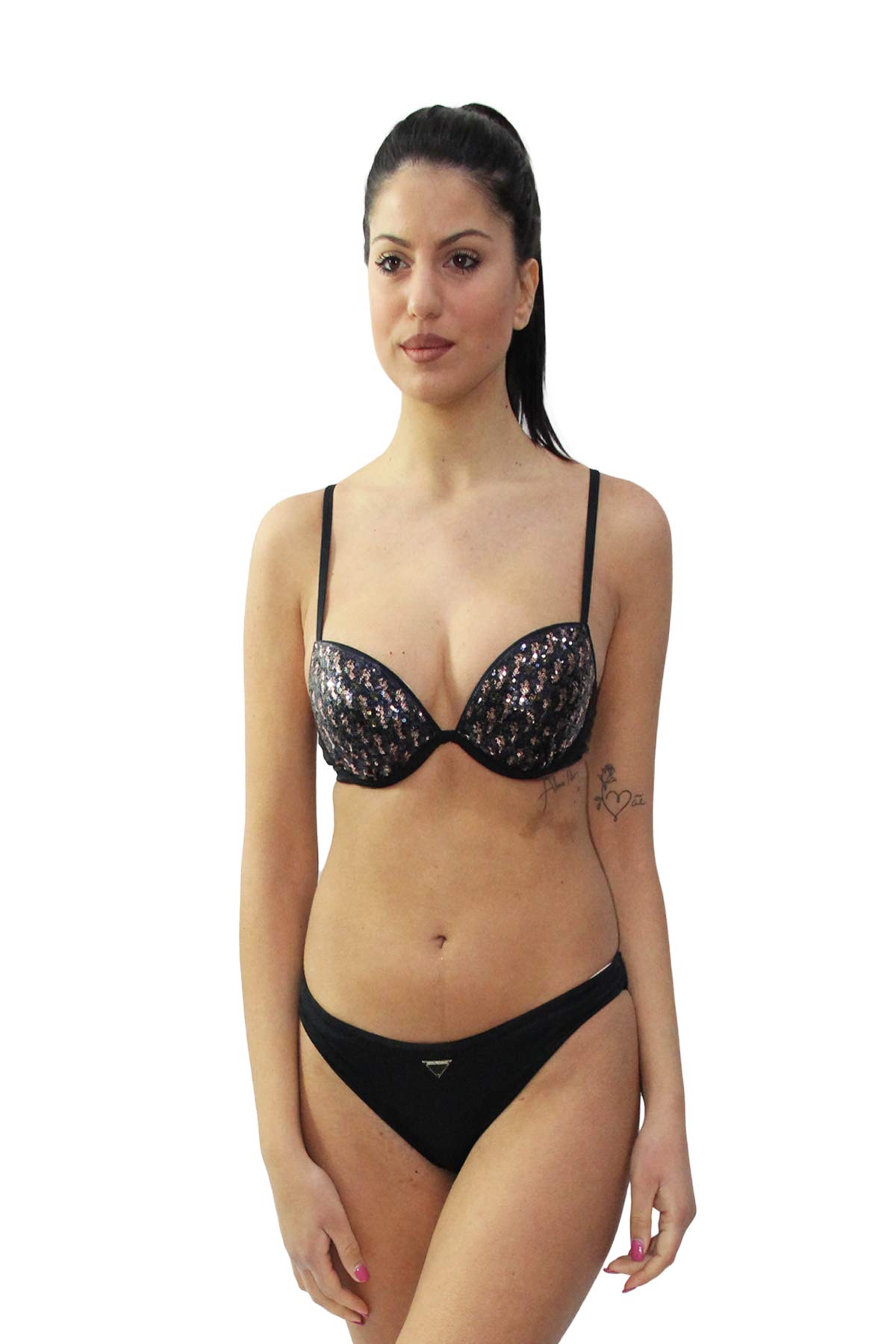 Emporio Armani Costume Donna 2 Pezzi 262438-9P311 Nero - S