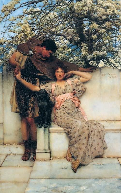 Tableau Promesse du printemps Lawrence Alma-tadema en impression d'art premium 60x90