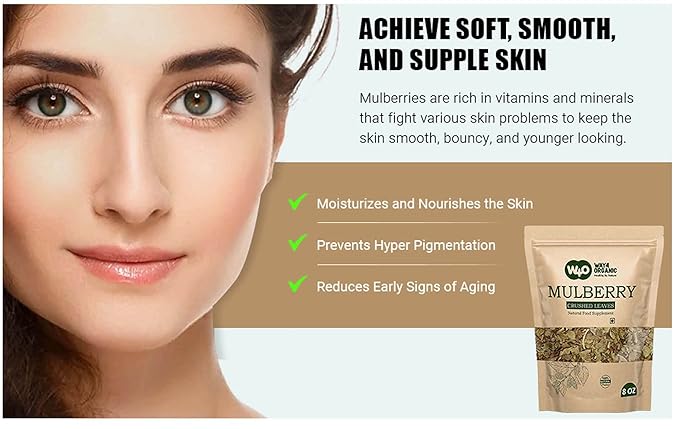 Té de Hojas de Mora 8 Onzas, Hebras Secas, Sin Cafeína miniatura 4