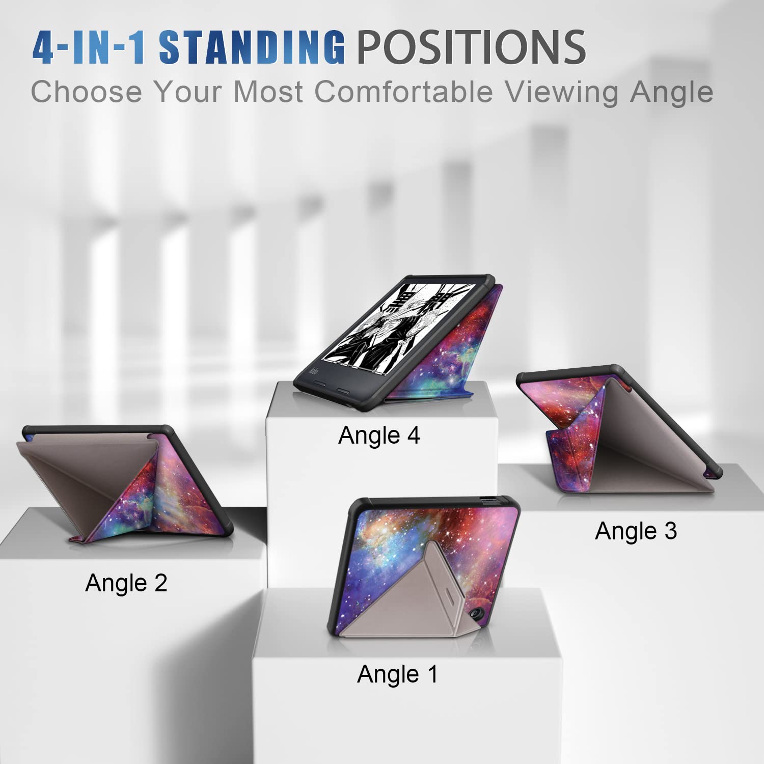 TPU Hülle Mit Ständer Für Tolino Vision 6 / Kobo Libra 2 – Weich, Magnetisch, Mit Standfunktion (Design: Faule Katze)