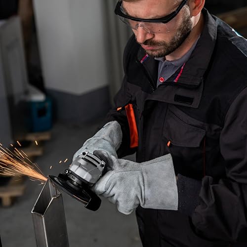 Vista 2 de Amoladora angular inalámbrica para batería Makita de 18 V, amoladora angular con motor sin escobillas de 3 velocidades ajustables a 7000 RPM, 3