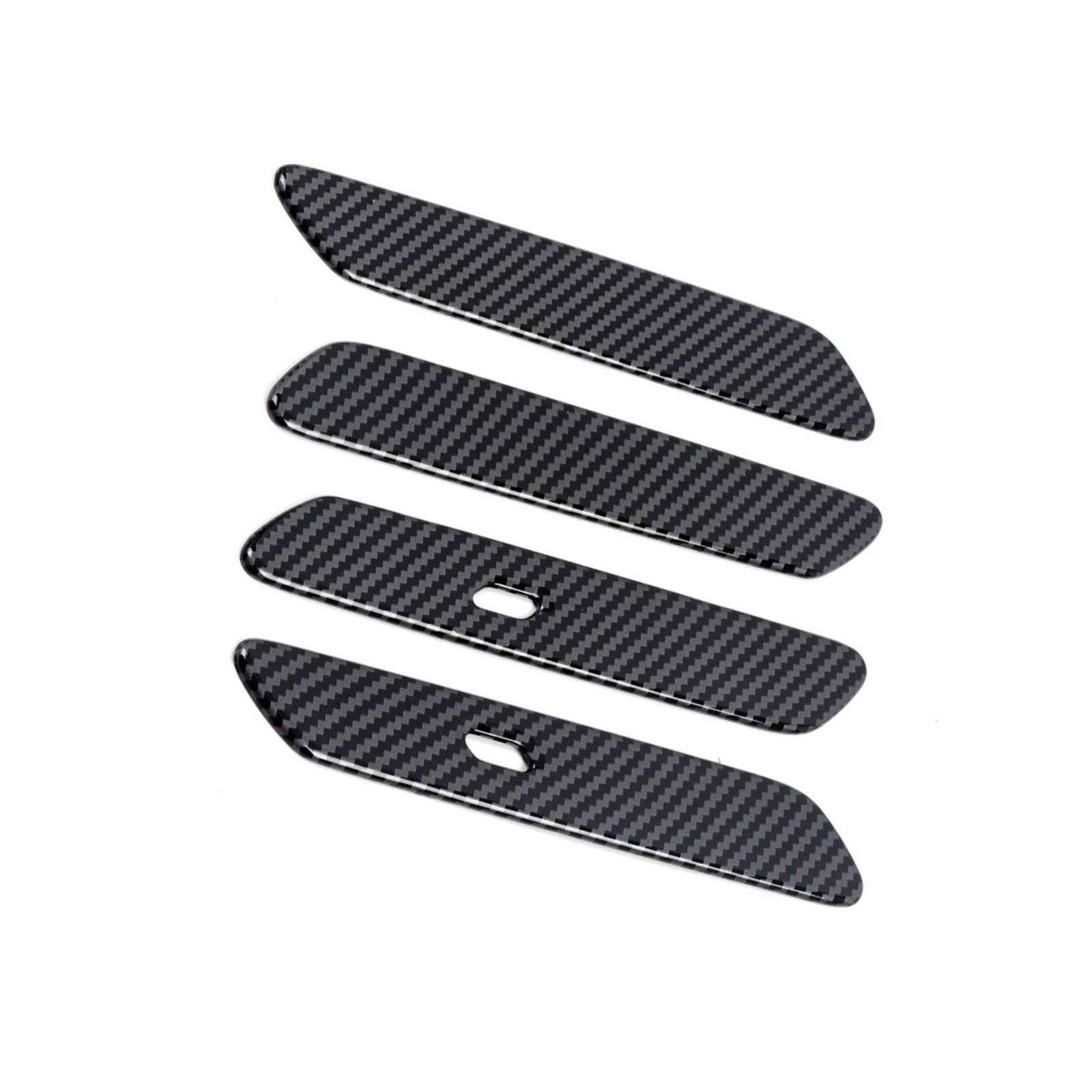 CAVINBDZ 4pcs Carbon Fiber Grain Exterior Door Handles Cover Trim for Kia EV6 2022 2023 2024