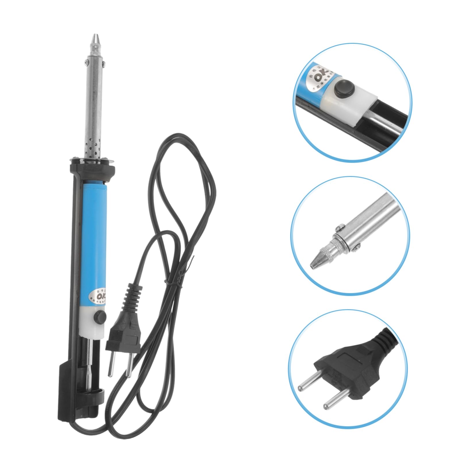 HOMSFOU 4piezas Soldador Eléctrico Portátil De Alta Eficiencia Diseño Ergonómico y Núcleo De Calefacción Duradero Para Trabajos De Precisión y Bricolaje