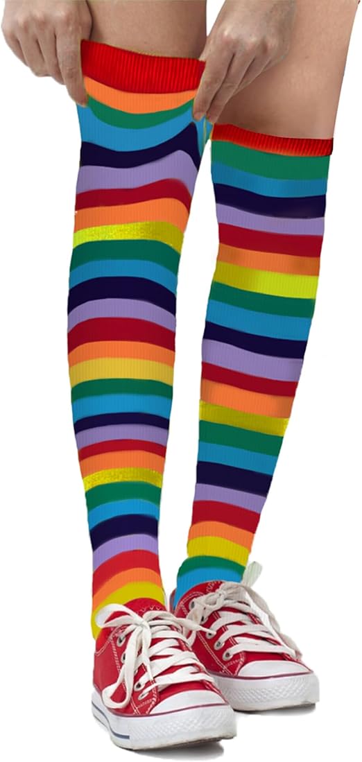 Dress Up America Cotton Striped Socks for Kids - Striped Knee High Socks for Girls and Boys | Teens - Stylish & Comfortable