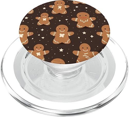 Miniatura 7 de Coockie de pan de jengibre navideño - PopSockets estándar con temática navideña