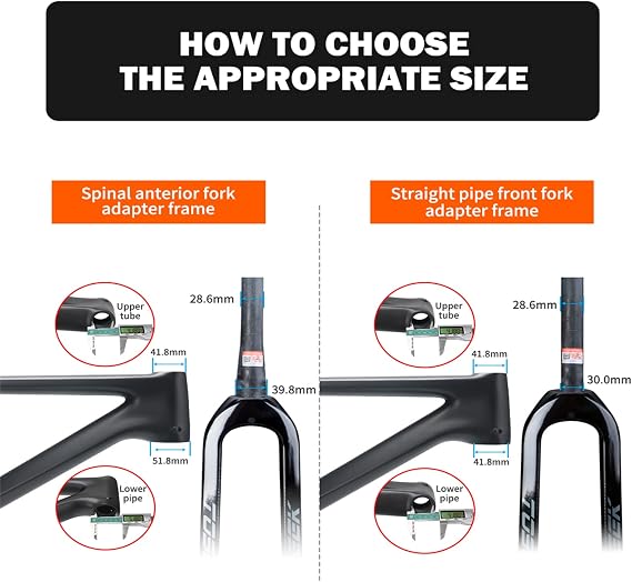 High Strength Full Carbon Fiber 26/27.5/29 Rigid Disc Brake MTB Fork 28.6mm Threadless Straight Tube 1-1/8 Superlight Mountain Bike Front Forks for Mountain Bike Bike Accessory,Orange,29