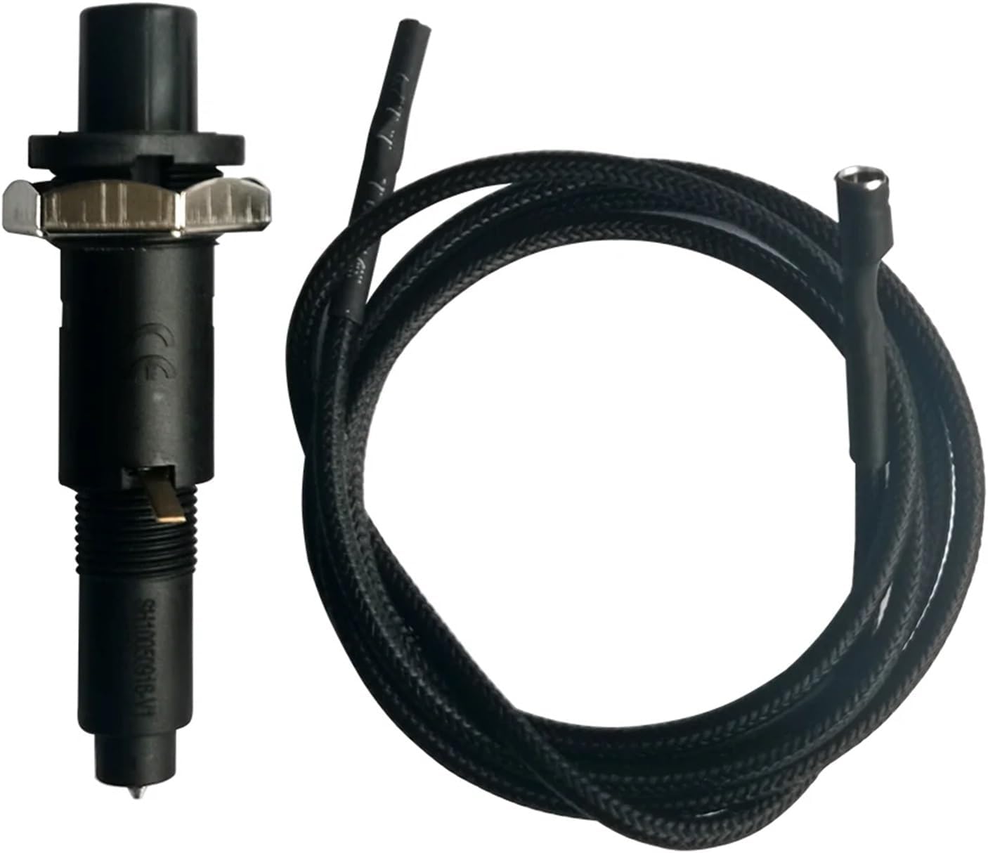 Camping Black Maple Leaf Piezoelectric Igniter Kit 900mm High Temperature Resistance Ignition Wire Round 2.3 Terminal Assembly